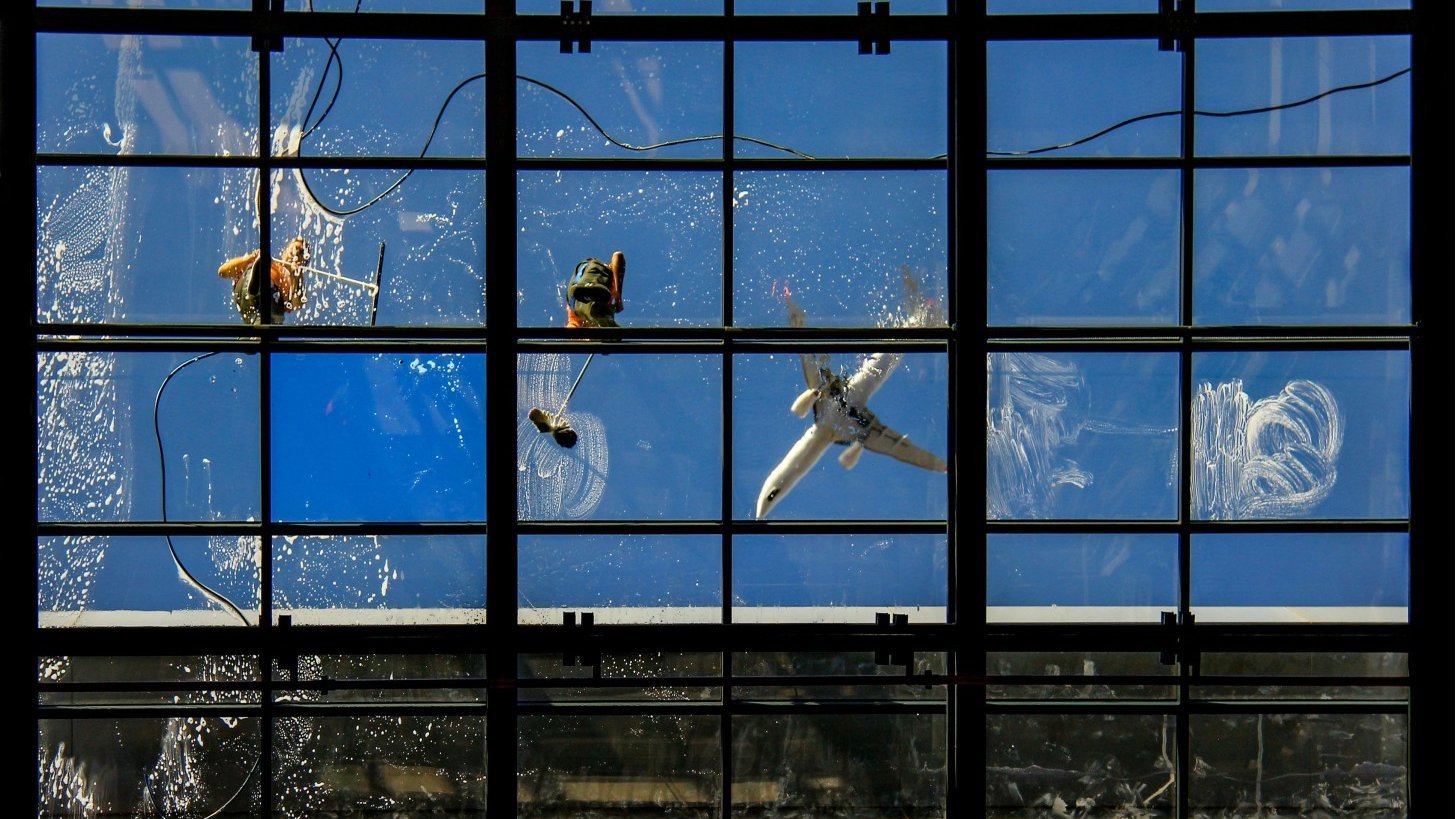 Glasbewassing